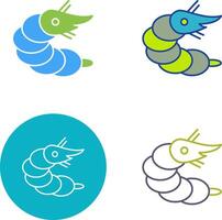 Shrimp Icon Design vector