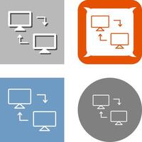 Sharing Systems Icon Design vector