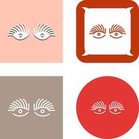 Longlashes Icon Design vector