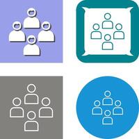 Network Group Icon Design vector