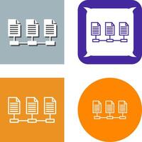 Network Files Icon Design vector