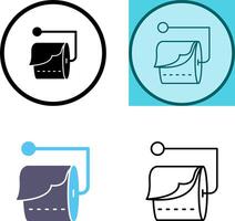 Tissue Roll Icon Design vector