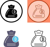 Money Bag Icon Design vector