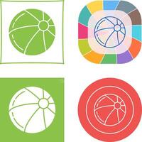 Beach Ball Icon Design vector