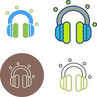 Earmuff Icon Design vector