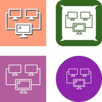 Connected Systems Icon Design vector