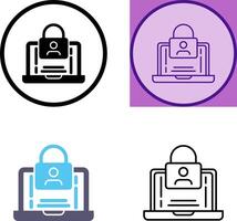 Authentication Icon Design vector