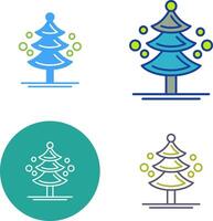 Pine Tree Icon Design vector