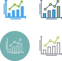 Bar Chart Icon Design vector