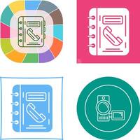 Phonebook Icon Design vector