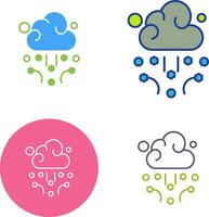 diseño de icono de granizo vector