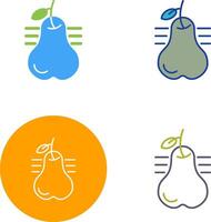 Pear Icon Design vector