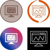 Web Analysis Icon Design vector