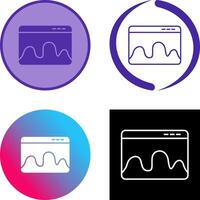 Webpage Statistics Icon Design vector