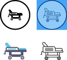 Hospital Bed Icon Design vector