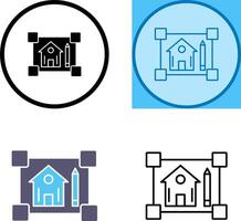 Blueprint Icon Design vector