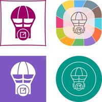 Parachute Icon Design vector