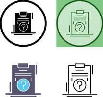 Question Icon Design vector