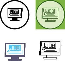 Job Icon Design vector