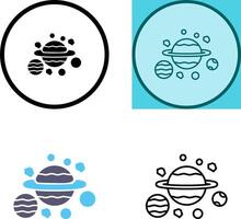 planetas icono diseño vector