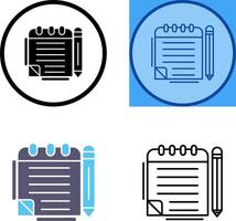 Notepad Icon Design vector