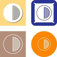 Unique Contrast Icon Design vector