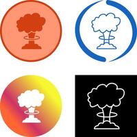 Unique Bomb Blast Icon Design vector