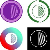 Unique Contrast Icon Design vector