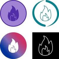 Unique Flame Icon Design vector