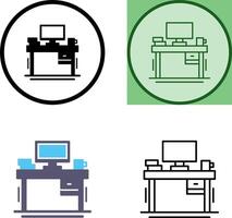 Desk Icon Design vector