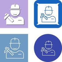 Worker Icon Design vector