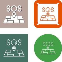 Sos Icon Design vector