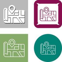 Map Icon Design vector