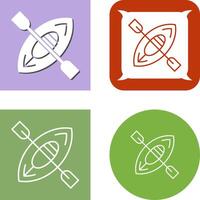 Kayak Icon Design vector