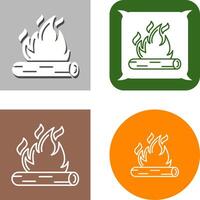 Bonfire Icon Design vector