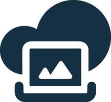 Cloud icon symbol image. Illustration of the hosting storage design vector