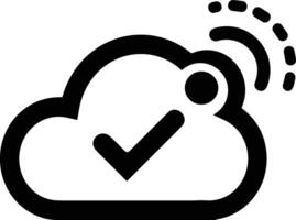 Cloud icon symbol image. Illustration of the hosting storage design vector