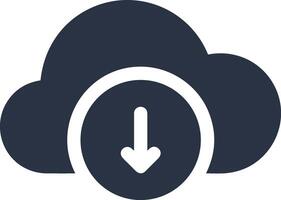 Cloud icon symbol image. Illustration of the hosting storage design vector