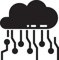 Cloud icon symbol image. Illustration of the hosting storage design vector