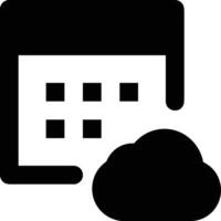 Cloud icon symbol image. Illustration of the hosting storage design vector