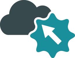 Cloud icon symbol image. Illustration of the hosting storage design vector