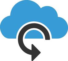 Cloud icon symbol image. Illustration of the hosting storage design vector