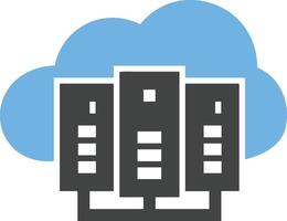 Cloud icon symbol image. Illustration of the hosting storage design vector