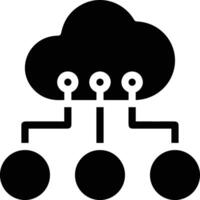 Cloud icon symbol image. Illustration of the hosting storage design vector