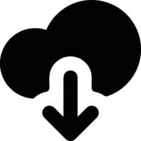 Cloud icon symbol image. Illustration of the hosting storage design vector