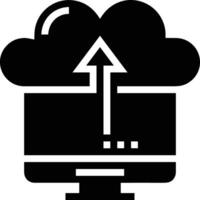 Cloud icon symbol image. Illustration of the hosting storage design vector