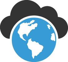 Cloud icon symbol image. Illustration of the hosting storage design vector