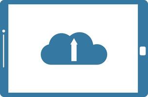 Cloud icon symbol image. Illustration of the hosting storage design vector