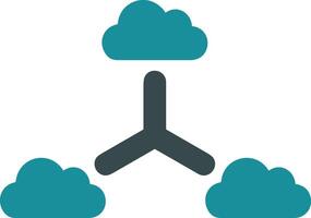 Cloud icon symbol image. Illustration of the hosting storage design vector