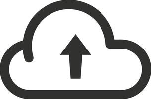 Cloud icon symbol image. Illustration of the hosting storage design vector